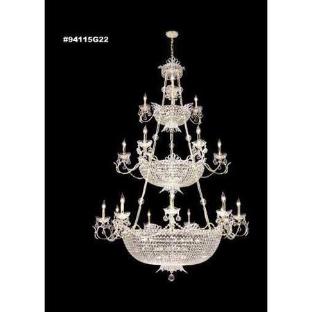 JAMES R MODER Princess Chandelier With Silver Finish 94115S00-55